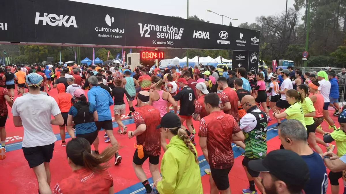Nyamongo y Chelangat vencen en la Media Maratón de Sevilla: Pablo Sánchez y Ester Navarrete, primeros españoles