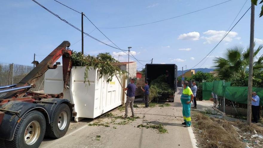 Cerca de mil huertanos, en lista de espera para triturar sus podas