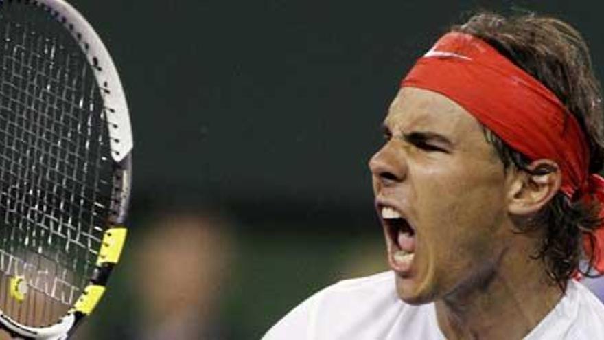 Nadal celebra su pase a semifinales
