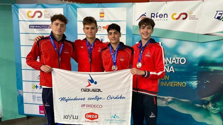 Dos platas para los clubs cordobeses en el Campeonato de España de natación