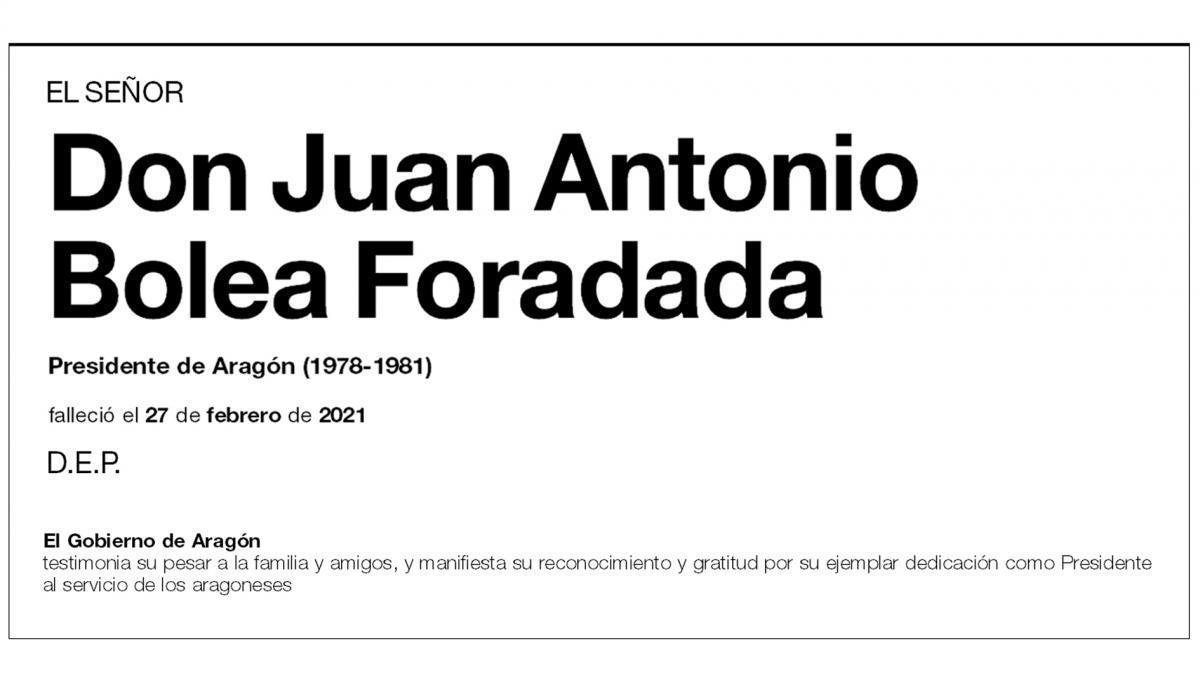 Juan Antonio Bolea Foradada