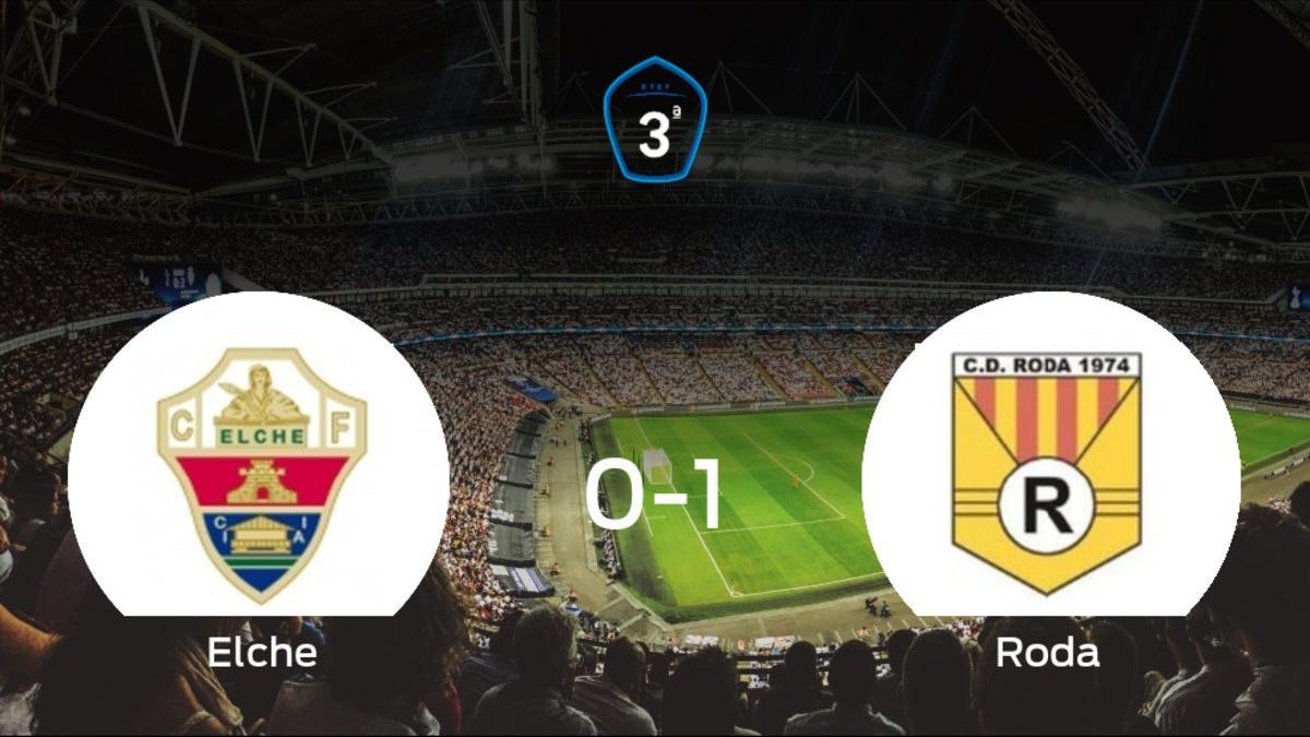 El Roda vence 0-1 al Elche Ilicitano y se lleva los tres puntos