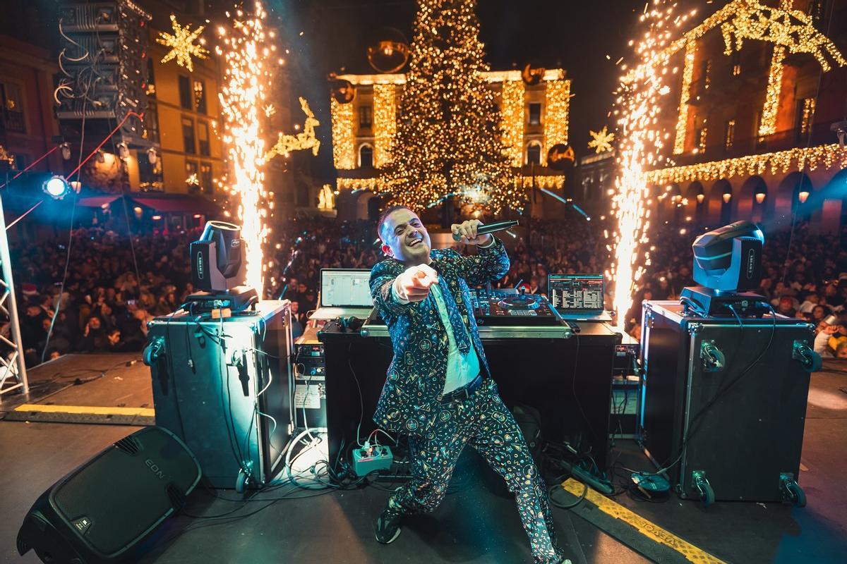 Dj Dani Vieites durante una actuación.