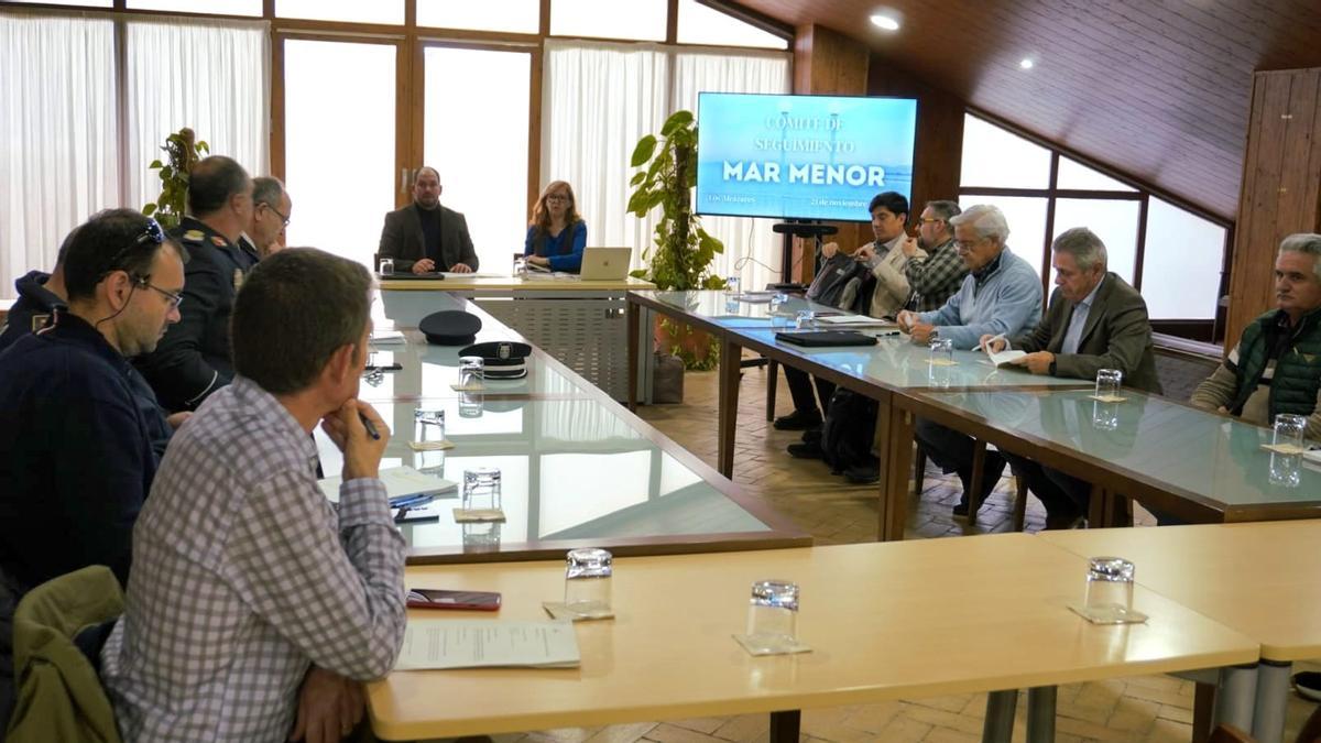 El Comité de Seguimiento del Mar Menor se ha reunido este viernes por tercera vez desde su creación.