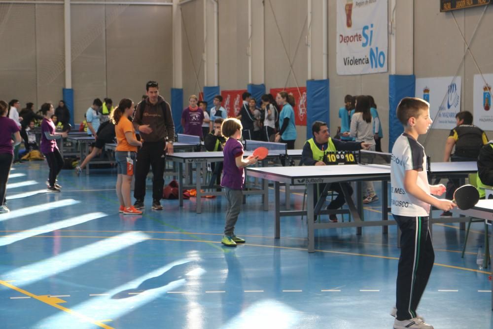 Final de tenis de mesa de Deporte en Edad Escolar