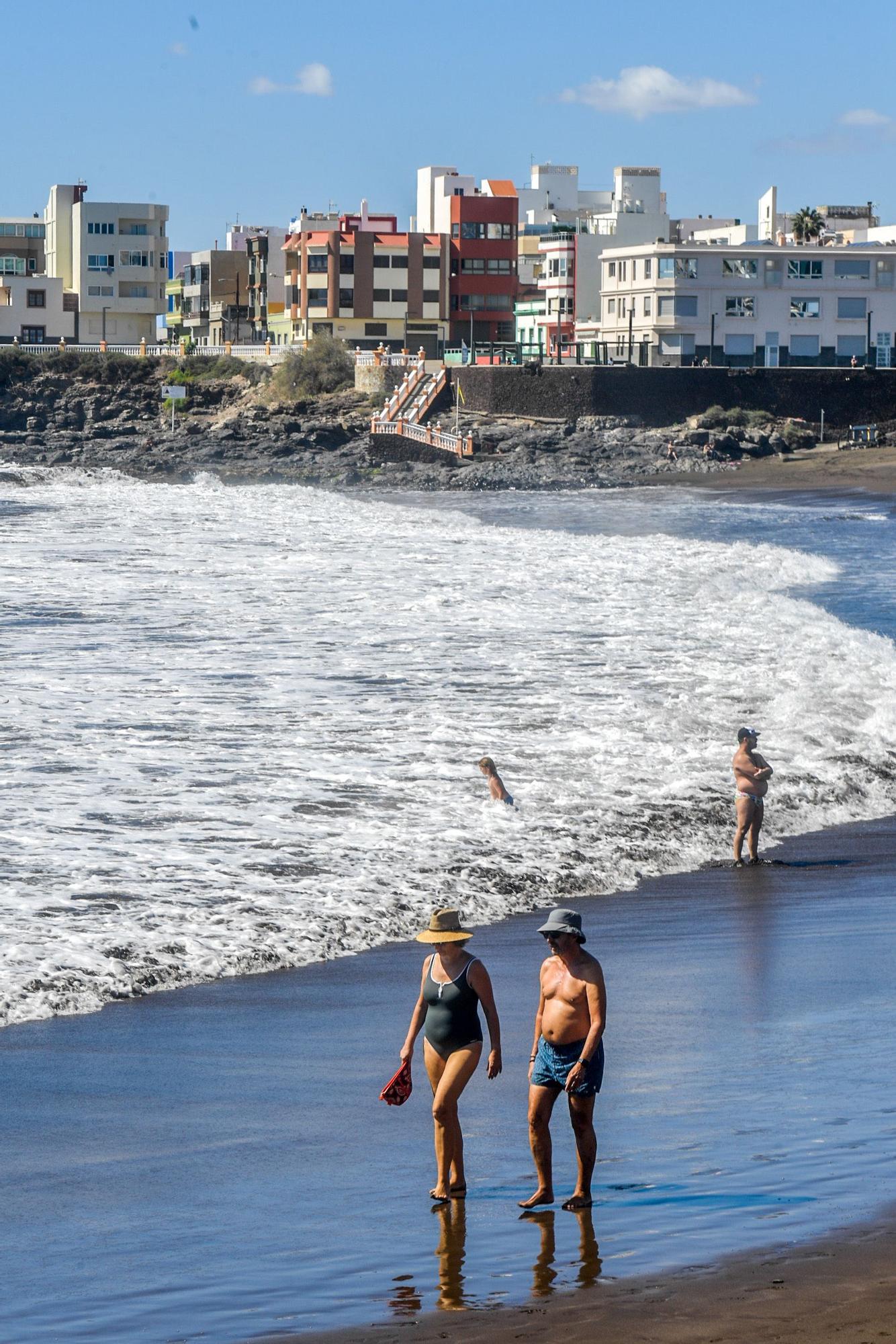 Tiempo en Canarias en la playa de Melenara, en Telde.