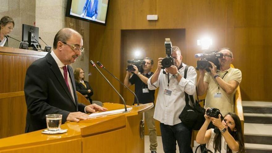 El presidente de Aragón defiende su gestión en el Gobierno