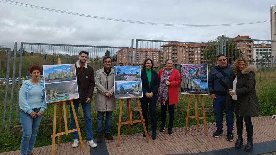 El PP de Siero propone un aparcamiento en altura en la parcela del antiguo matadero de la Pola