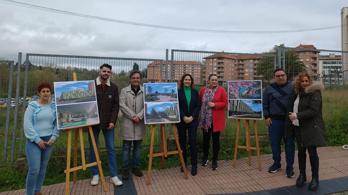 Los miembros del Grupo Municipal Popular, este sábado, en la presentación del proyecto.