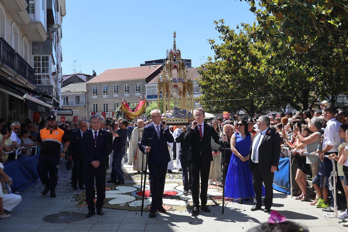 La procesión de Corpus Christi en Ponteareas