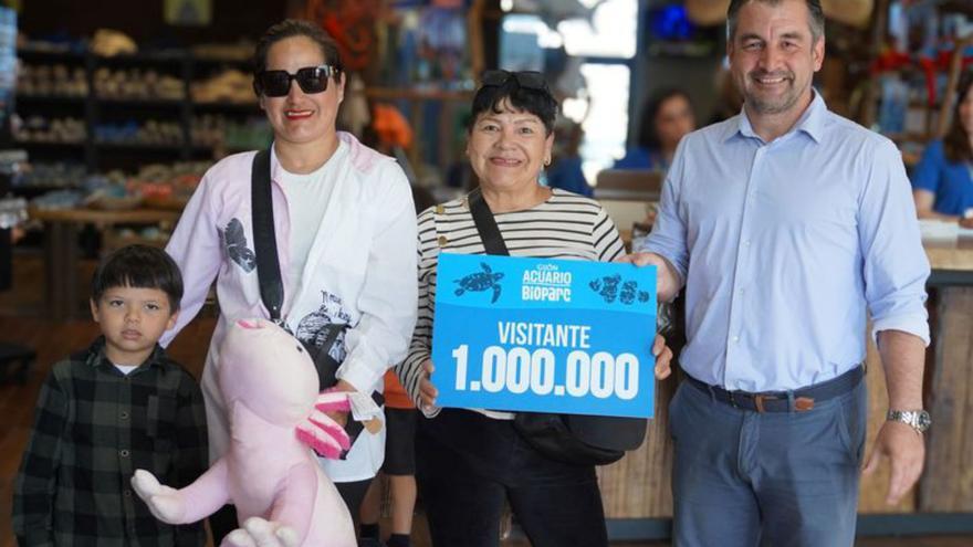 Visitante un millón en el Acuario |