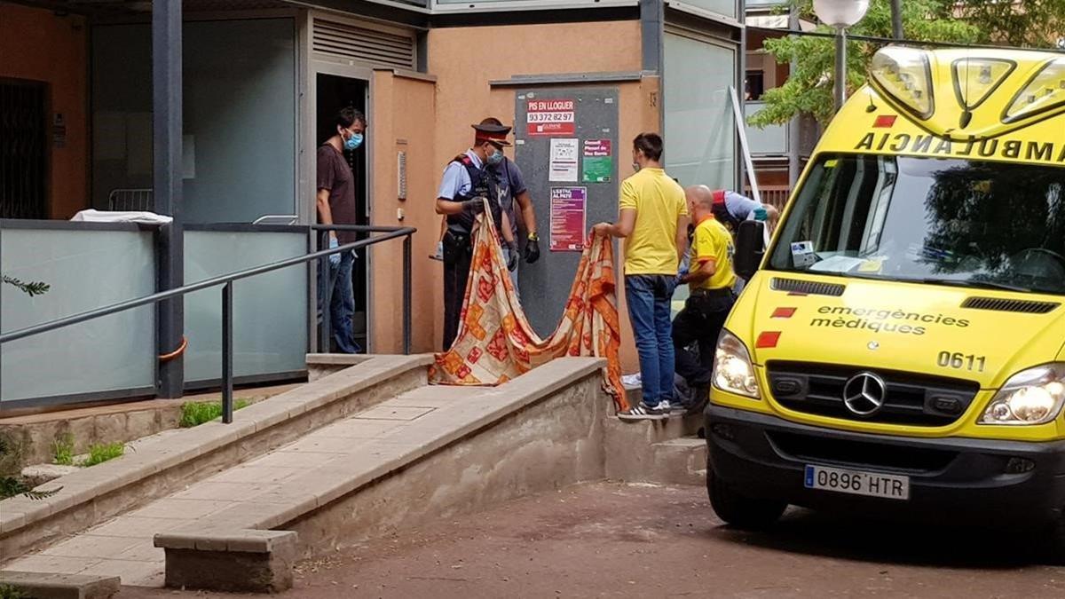 calle Playa de Aro  sitio donde se han encontrado el bebe muerto