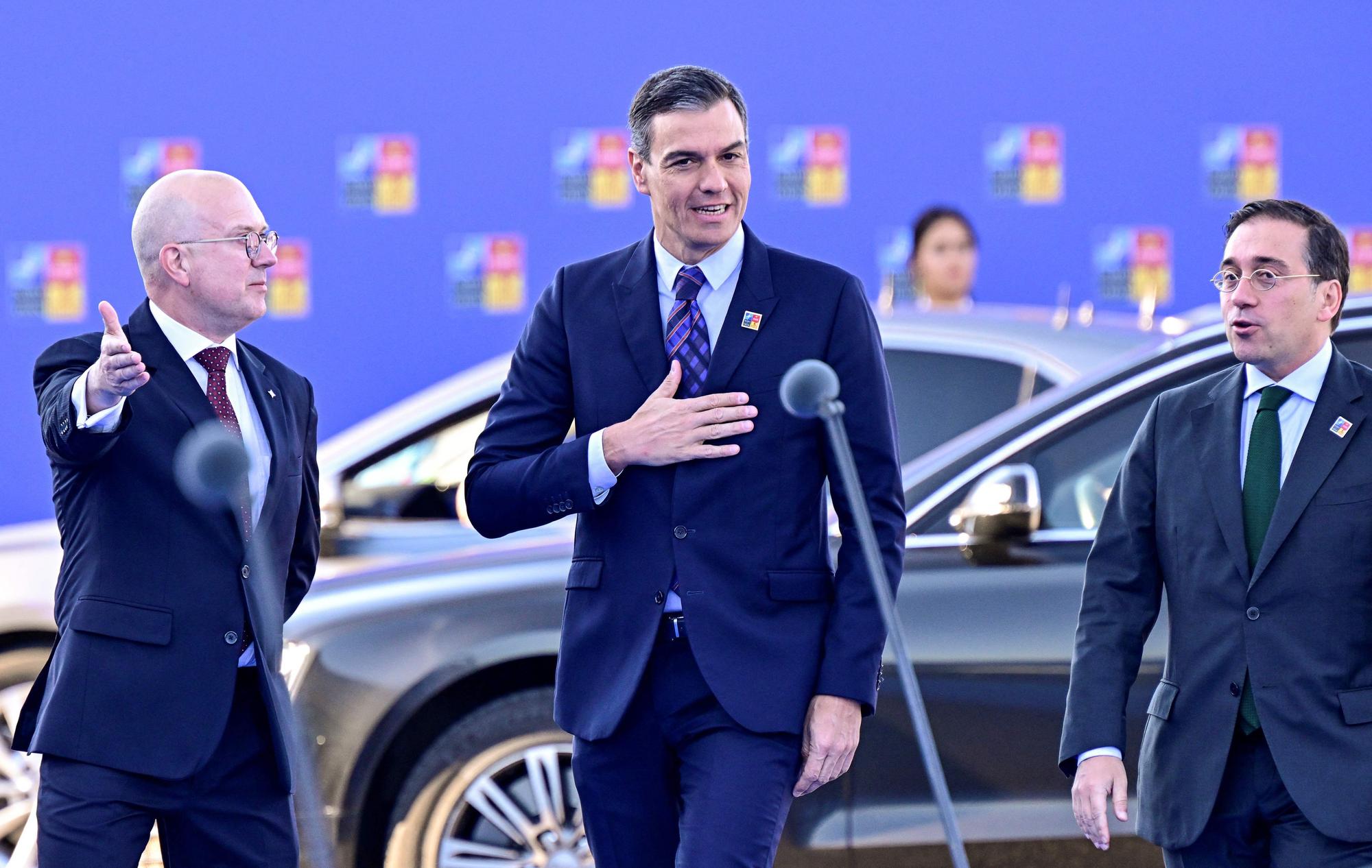 Pedro Sánchez, en la cumbre de la OTAN en Madrid.
