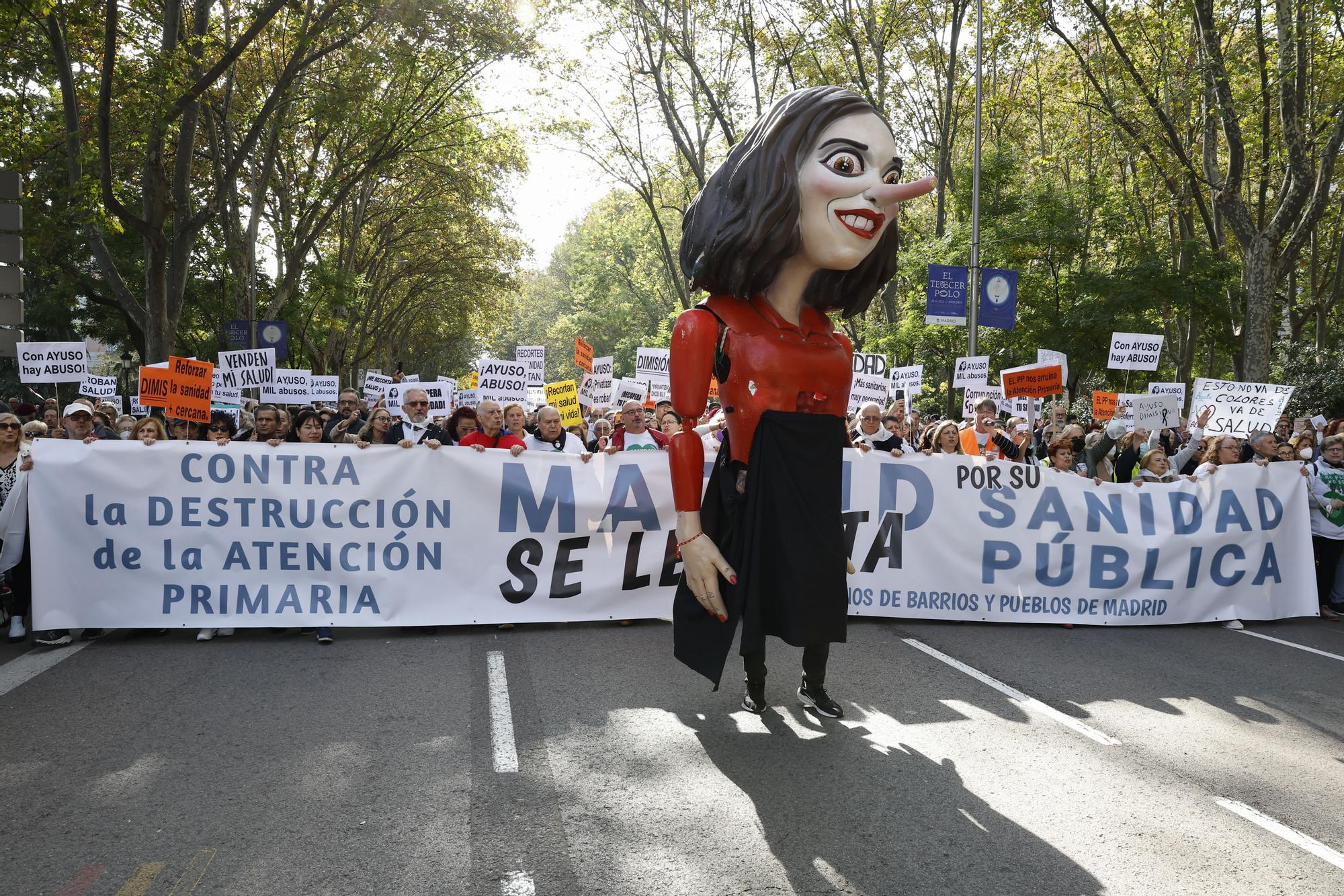 Manifestación em Madrid en defensa de la sanidad pública