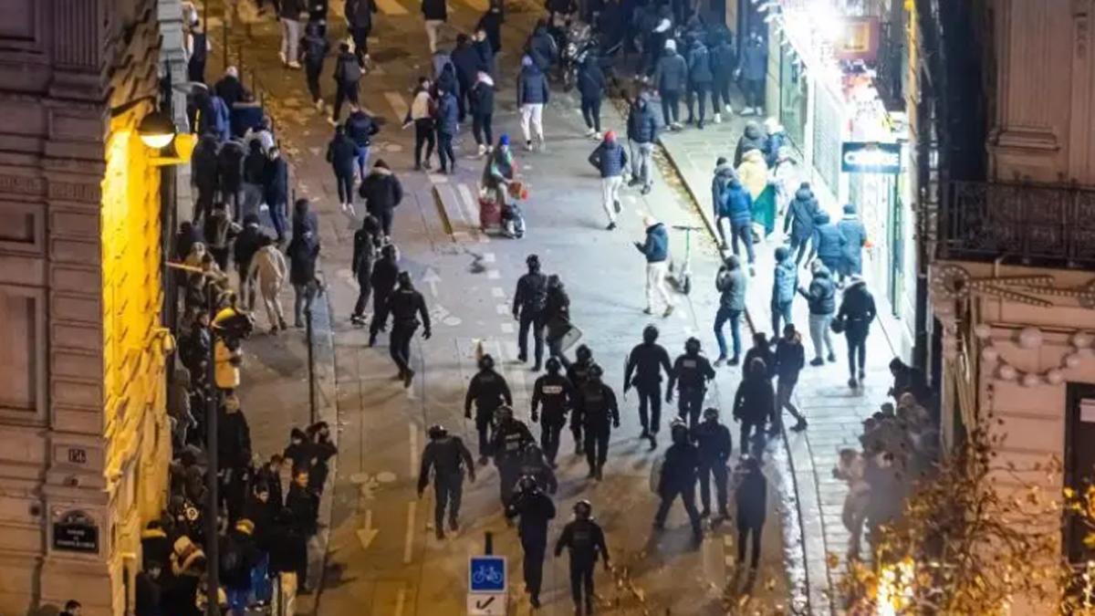 Disturbios en Francia tras la victoria frente a Marruecos