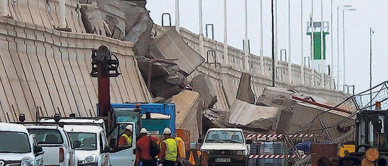 Armas prevé afrontar la reconstrucción del muelle contra el que chocó su ferri