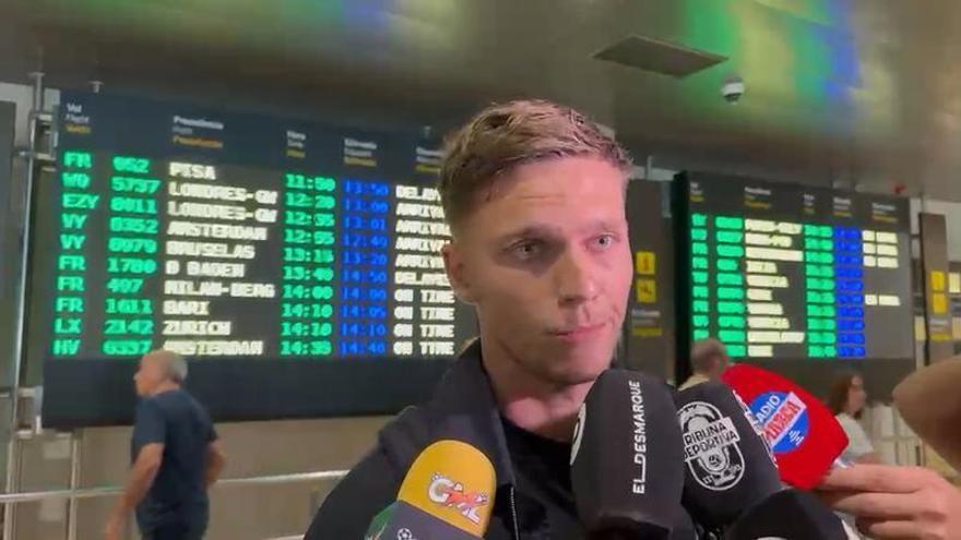 Las primeras palabras de Kayne Van Oevelen al llegar a Valencia