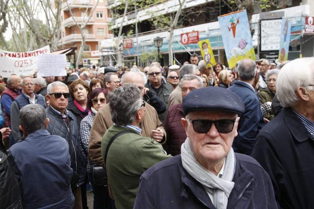 Manifestación por unas pensiones dignas en Murcia