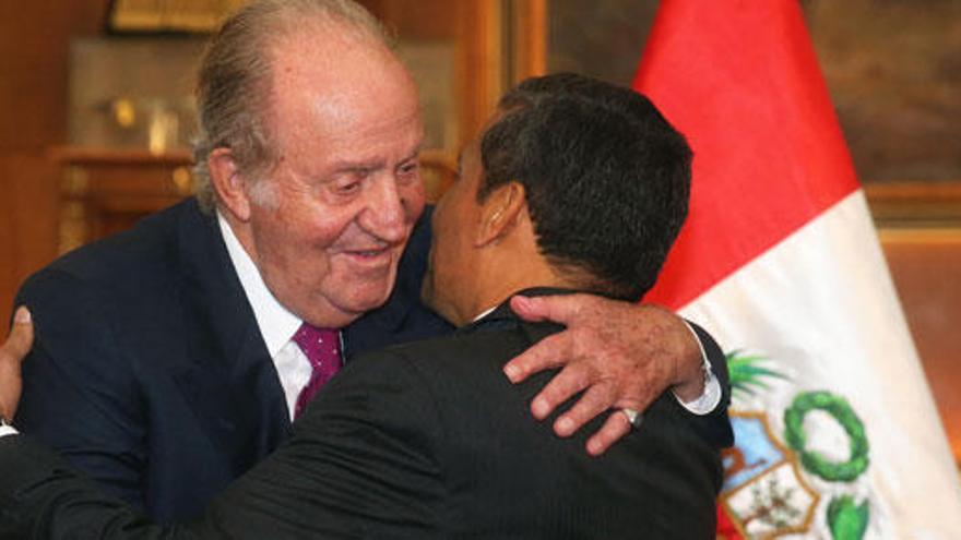 Don Juan Carlos, con Humala en Perú.