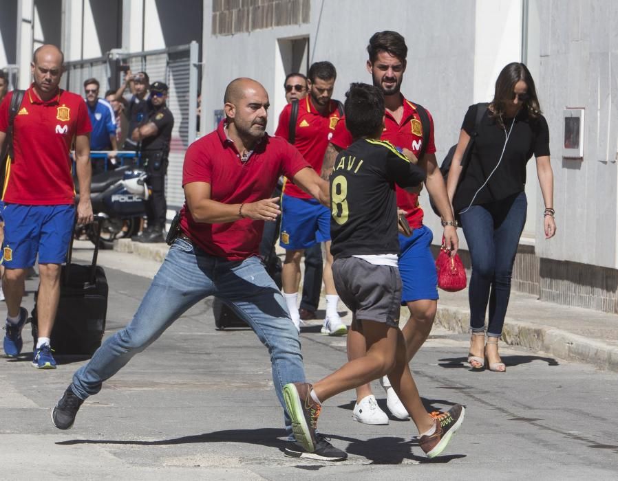 El entrenamiento de La Roja ayer en el Rico Pérez