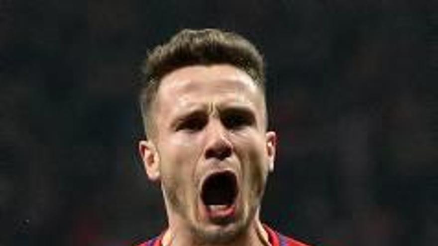 Saúl Ñíguez celebra el seu gol