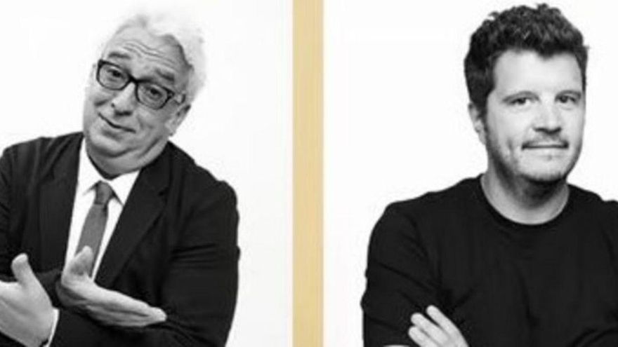Los humoristas Leo Harlem y Touriñán.