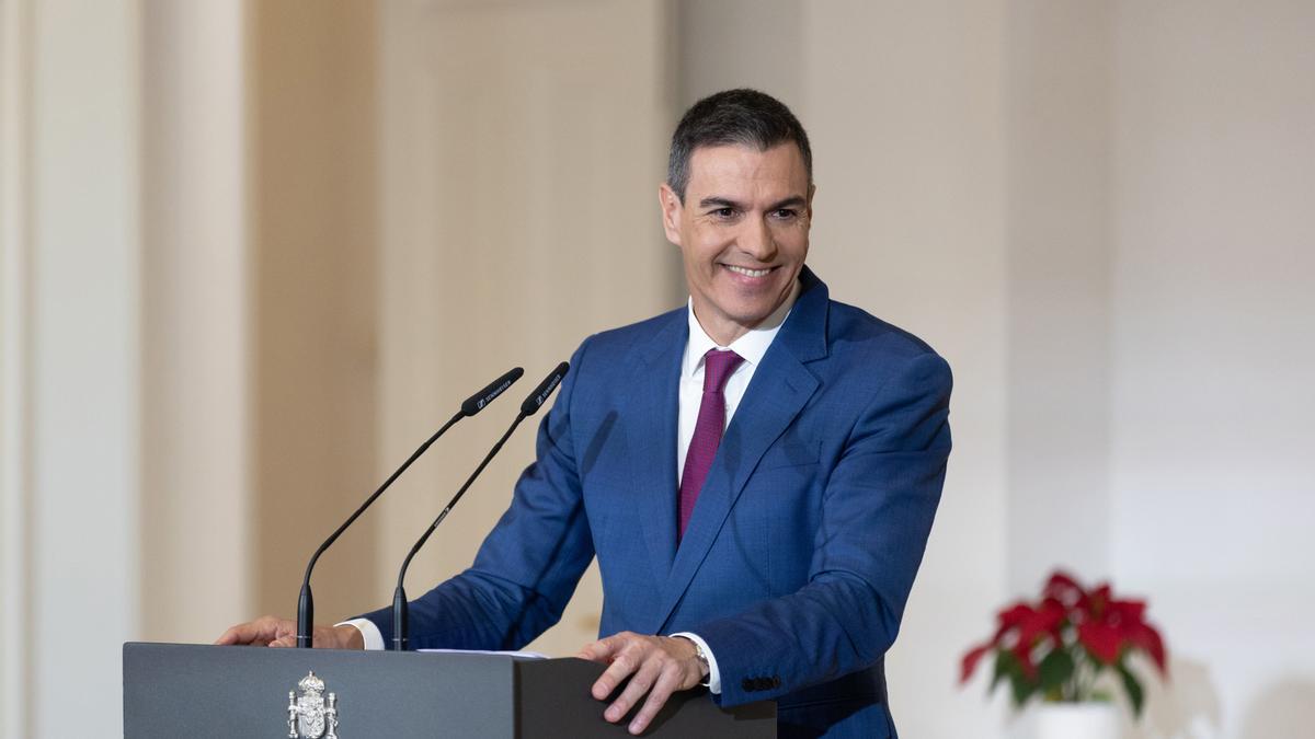 El presidente del Gobierno, Pedro Sánchez, comparece para explicar el decreto que prorroga el escudo social tras una rueda de prensa posterior a la reunión del Consejo de Ministros.