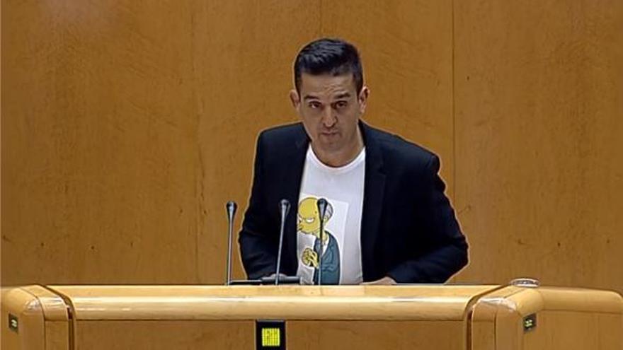 Carles Mulet, en el Senado.