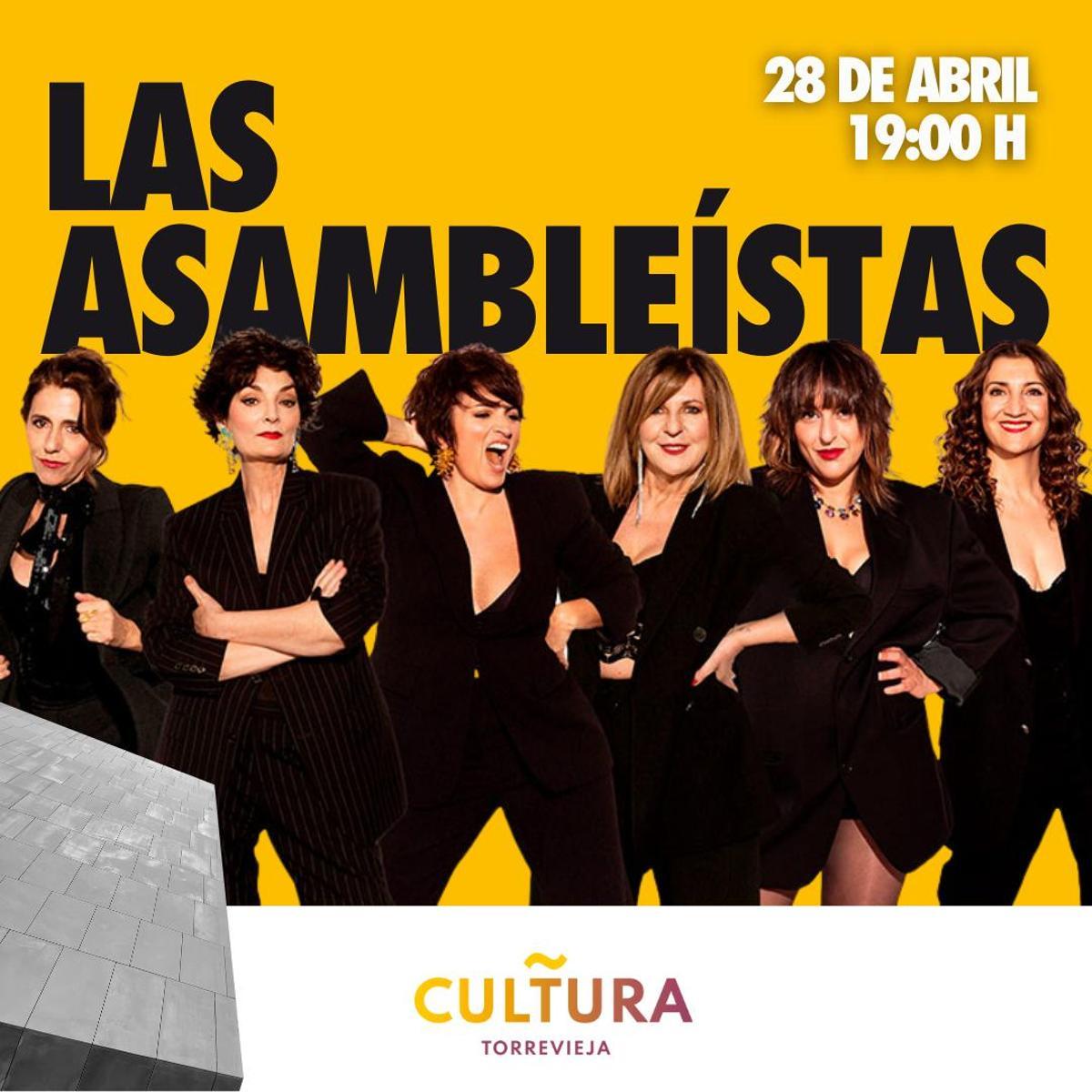 cartel anunciador de la escenificación de Las Asambleístas