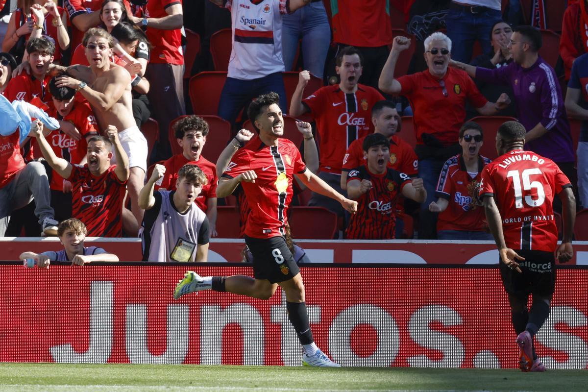 El Mallorca gana al Real Madrid al descanso con un gol de Morlanes (1-0)