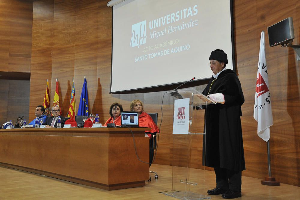 Acto de Santo Tomás de Aquino en la UMH