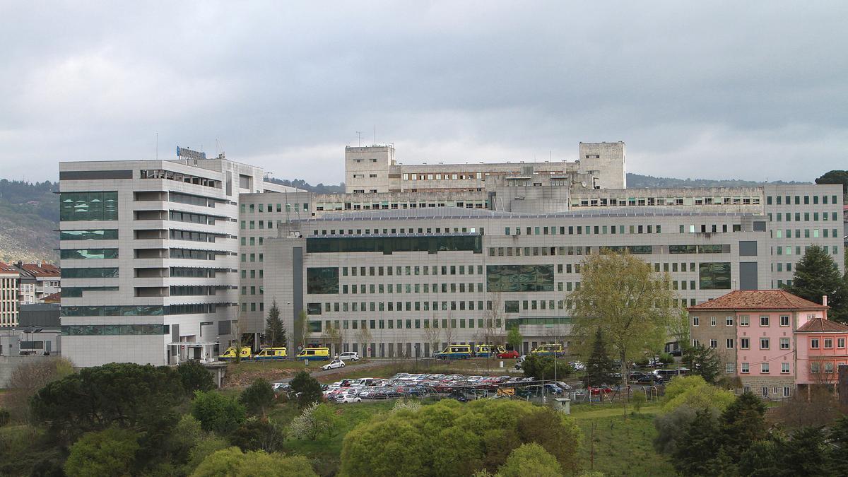 Vista del complejo hospitalario de Ourense.