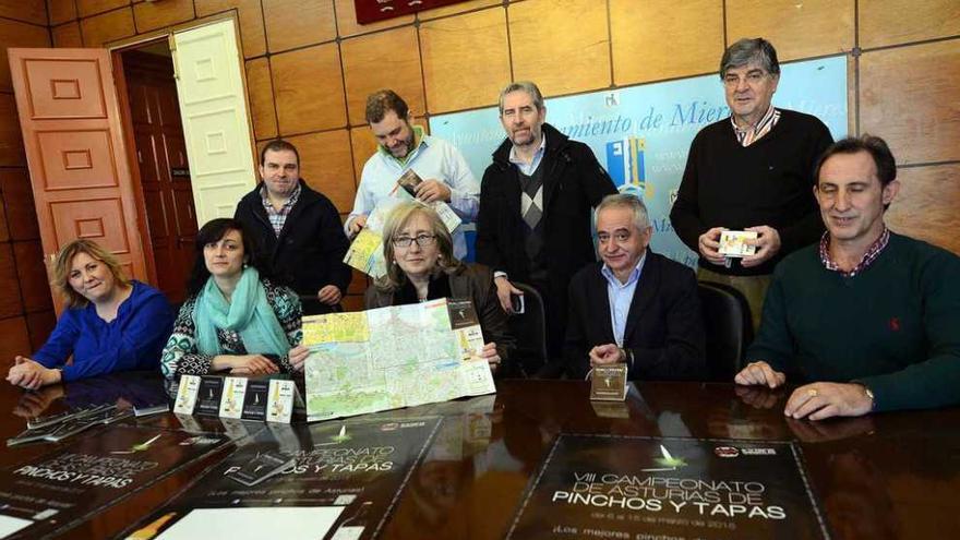 Presentación del concurso de tapas en Mieres.