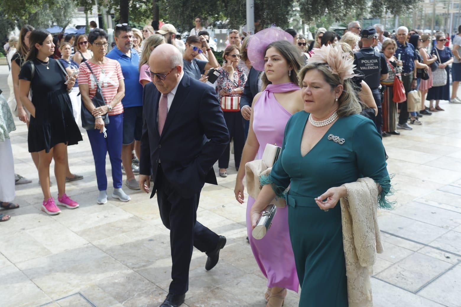 Así ha sido la llegada de los invitados a la boda real en València