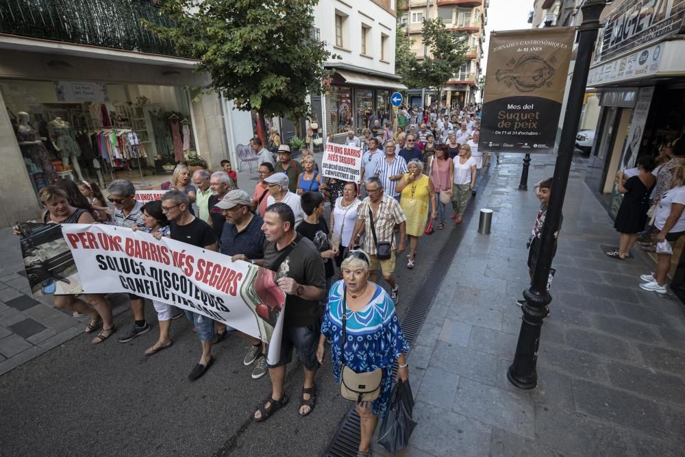 Manifestació a Blanes