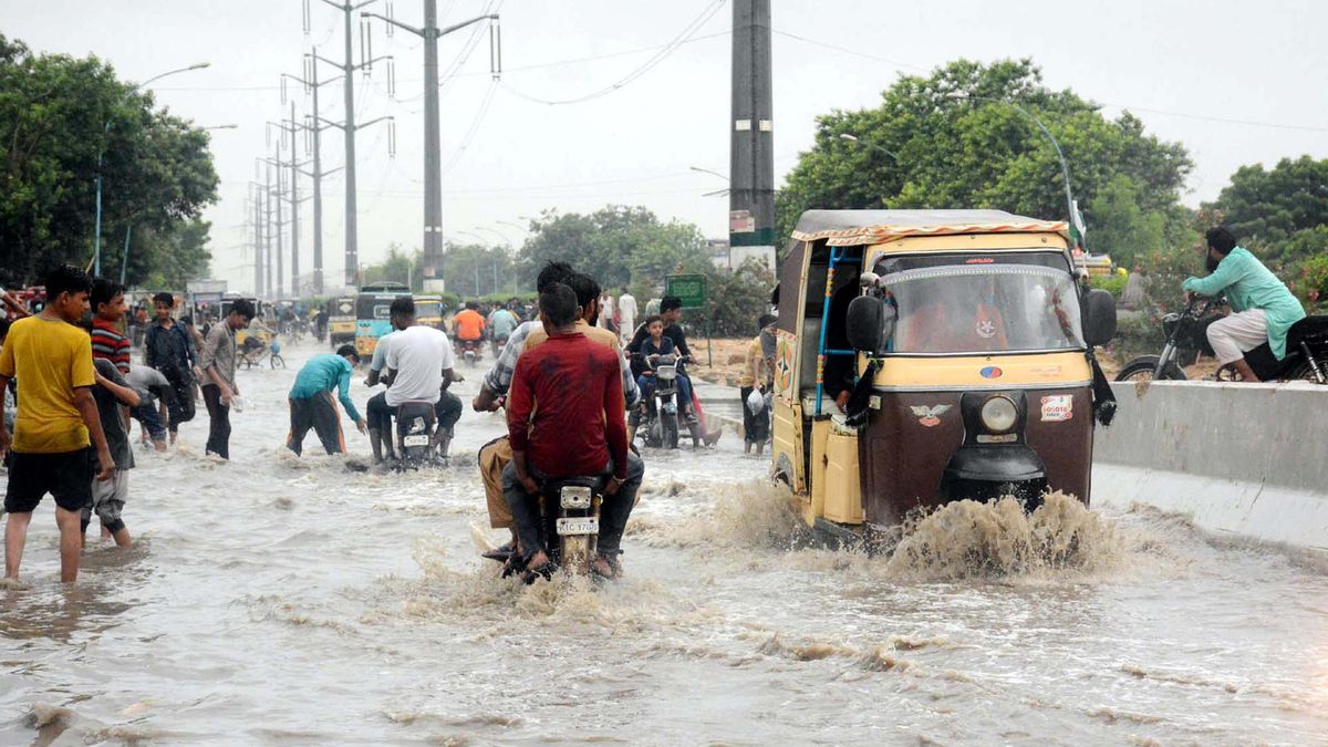 Imatge d'arxiu d'unes inundacions al Pakistan