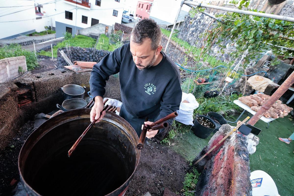 Guisado de ñames en Garachico