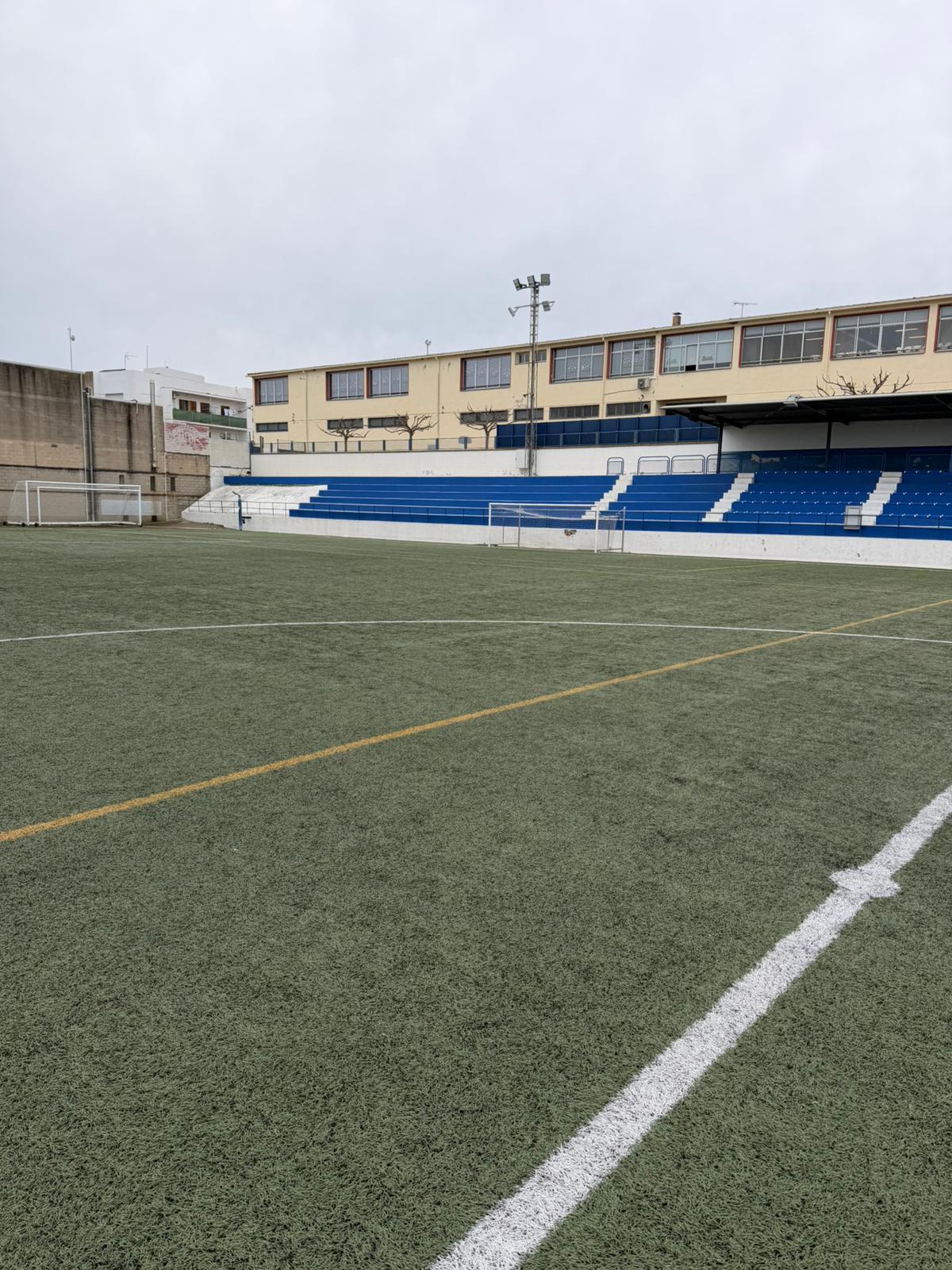 El camp de futbol de Cassà de la Selva.