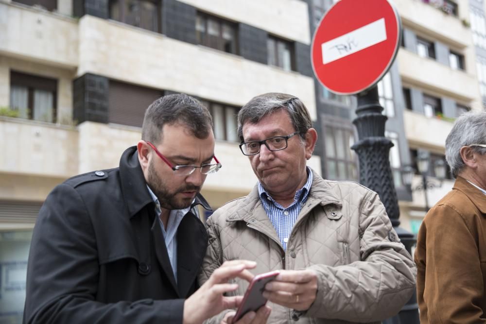 Reunión de cuadros del PSOE en la sede de la FSA en Oviedo