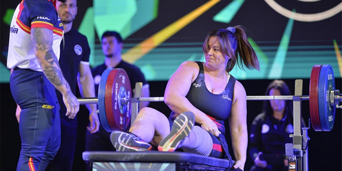 Montse Alcoba durant la competició a la capital de Geòrgia