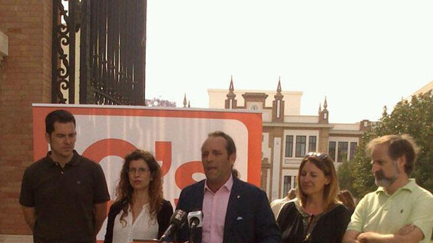 El candidato de Ciudadanos, este miércoles.