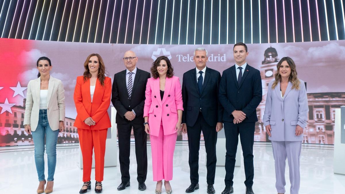 Debate electoral en Telemadrid en mayo de 2023.