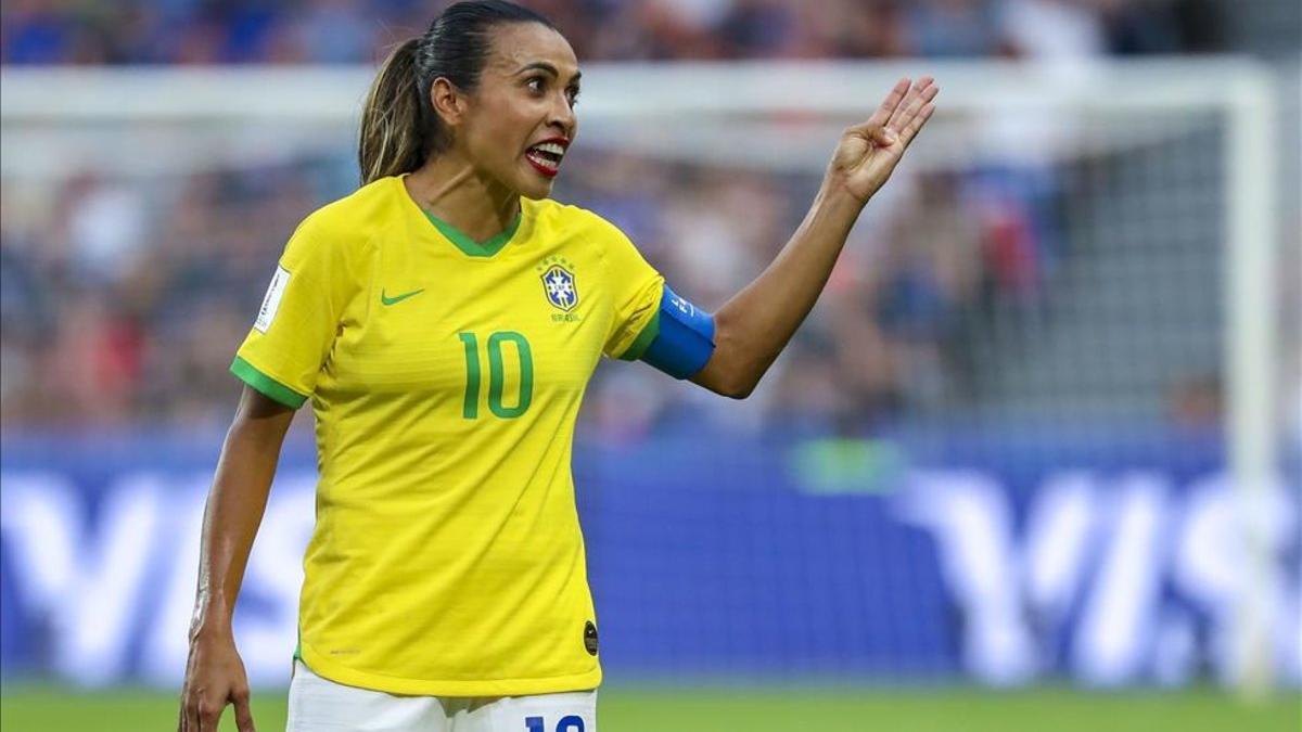Marta es la figura de la selección brasileña
