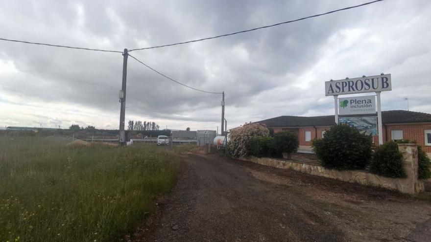 Zona de las instalaciones de Aprosub dónde están instalando las placas solares.