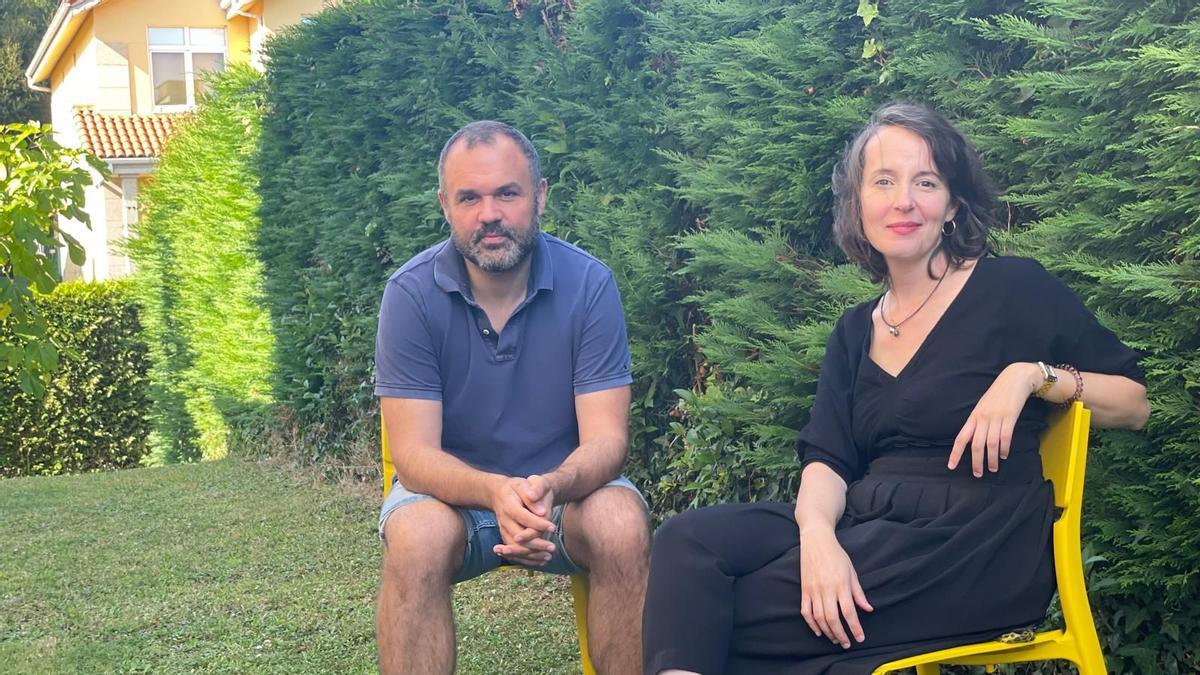 Os artistas Xacio Baño e Tamara Canosa