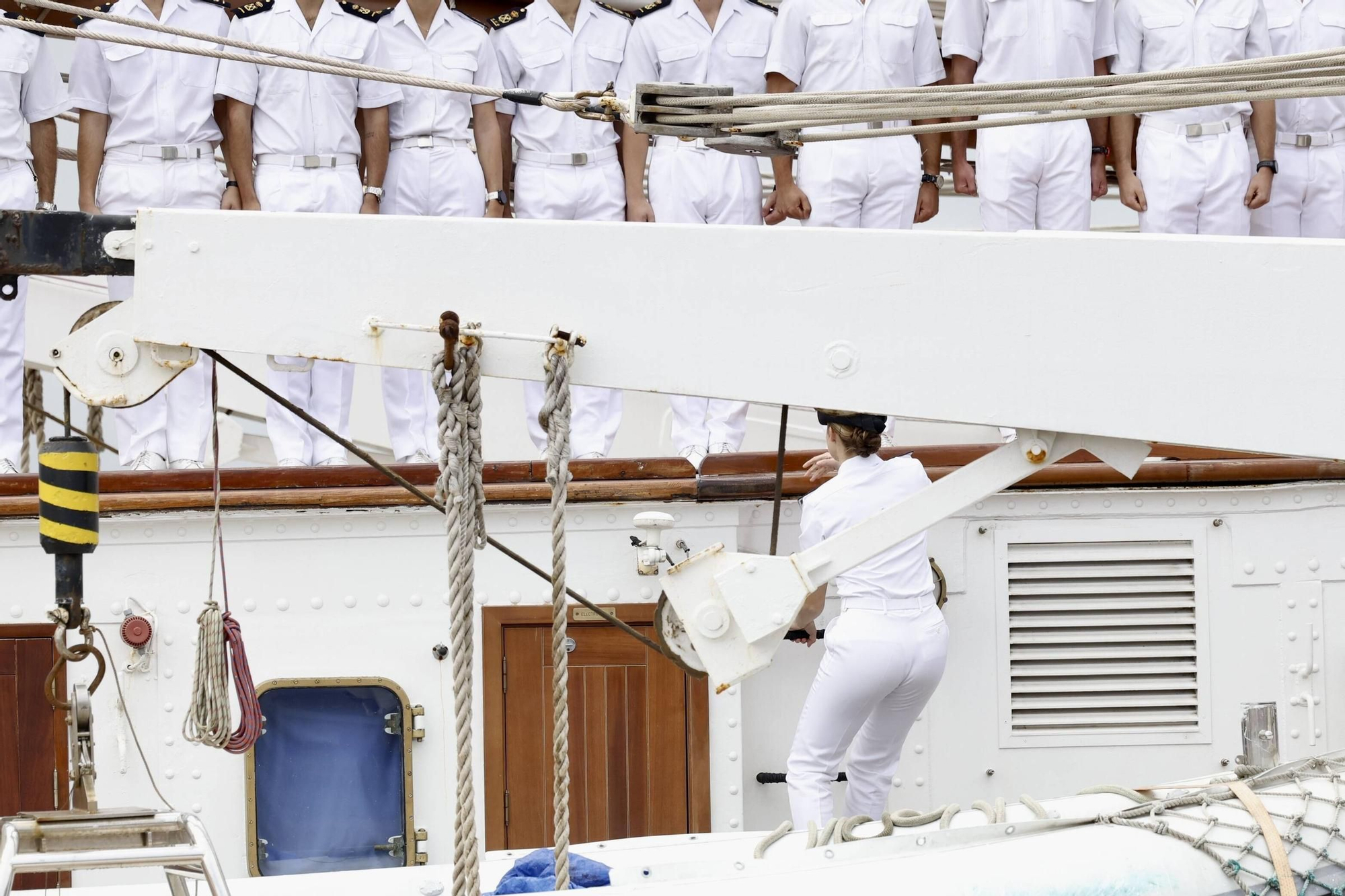 En IMÁGENES: Así fue la despedida de Leonor y "Elcano" del Musel