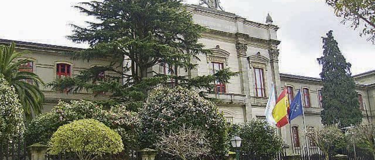 Fachada do Parlamento galego.