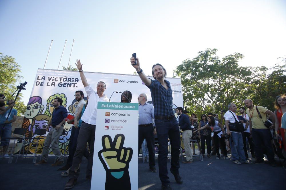 La coalición 'A la valenciana' ha celebrado este acto de campaña en el Parque Lo Morant