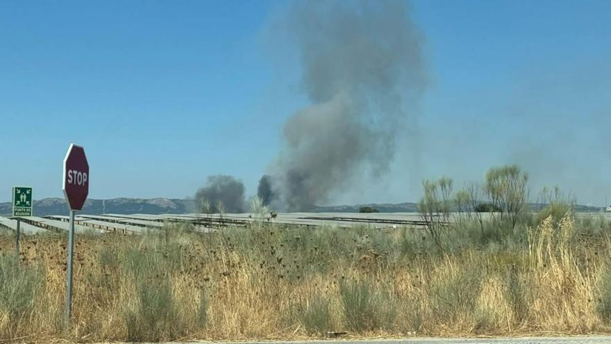Sofocado un incendio en la fotovoltaica Francisco Pizarro de Cáceres
