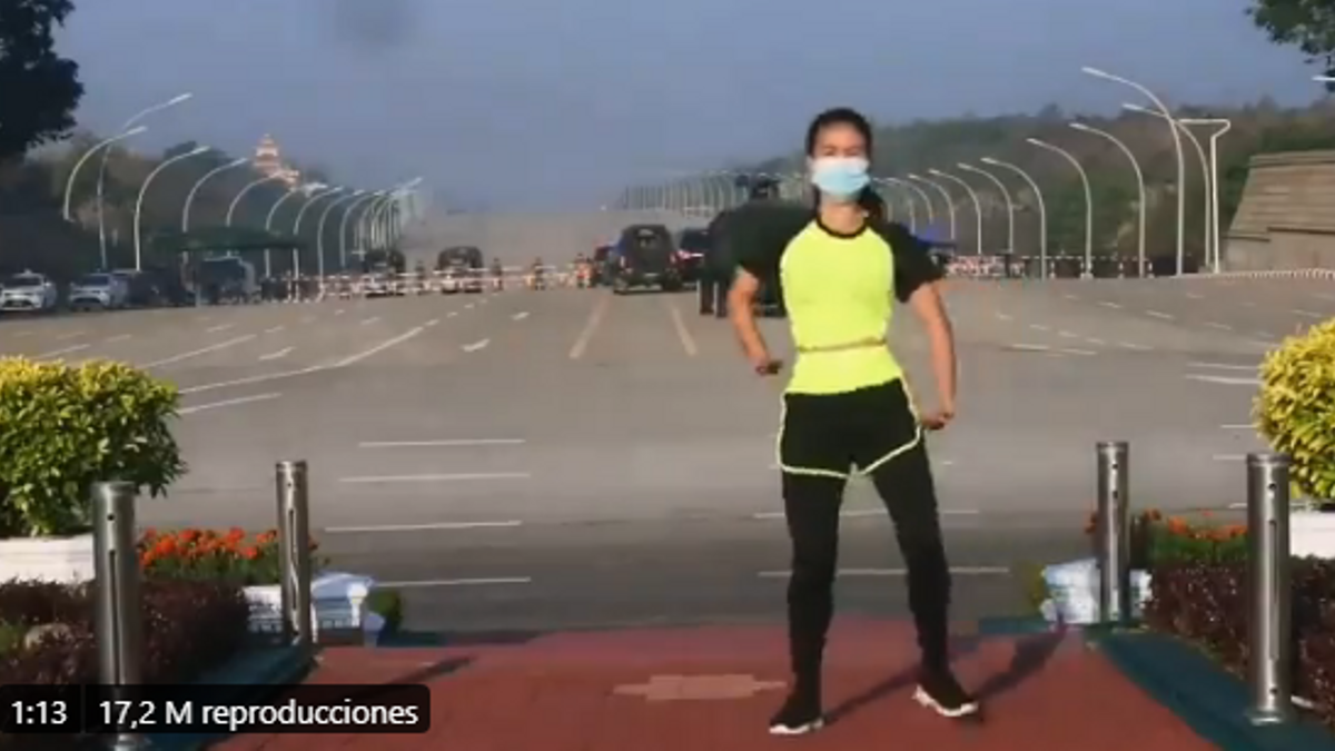 La profesora de aerobic durante el golpe de Estado.